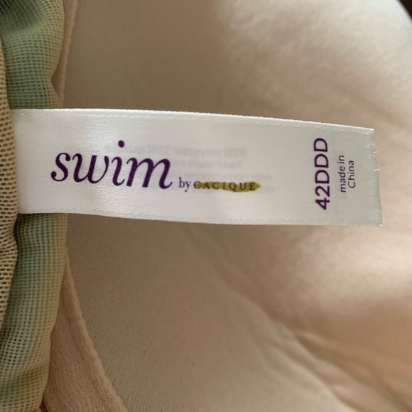 Lane Bryant NWOT One Piece Swimsuit With Plunge- 40DD - Picture 6 of 6